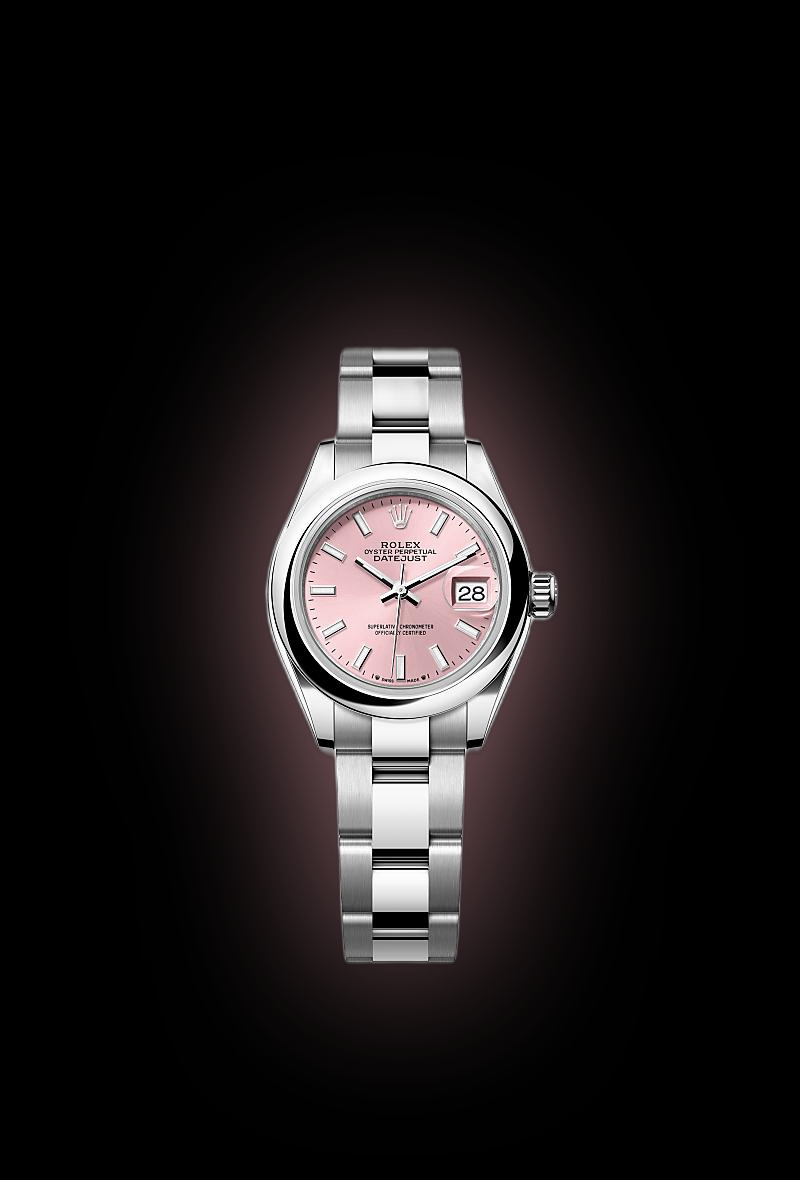 Rolex Lady-Datejust 28 279160 Pink Dial, Oystersteel, 28.0 mm, 55.0 hours
