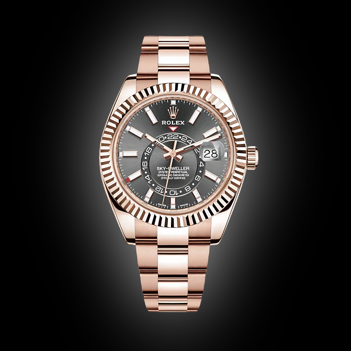 Rolex Sky-Dweller 326935 Dark Rhodium Dial, 18kt Everrose Gold