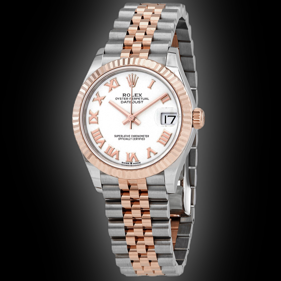 Rolex Datejust 31 278271 White Dial, 18kt Everose Gold, Self Winding ...