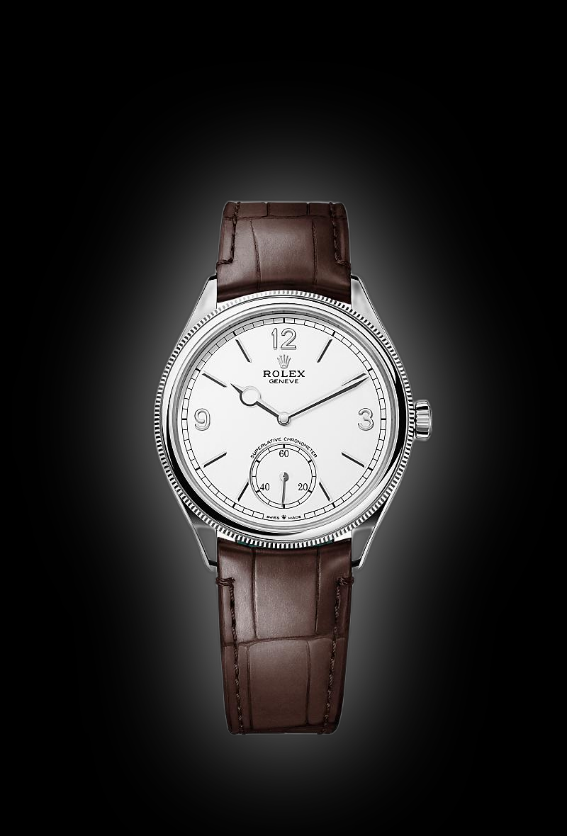 Rolex 1908 39 52509 Intense White Dial, 39.0 mm, Alligator Leather