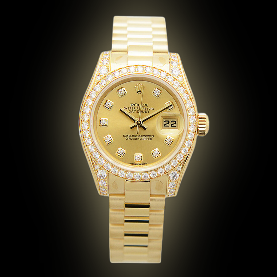 Rolex Lady-Datejust 26 179158 Champagne Mother of Pearl Dial, 18k