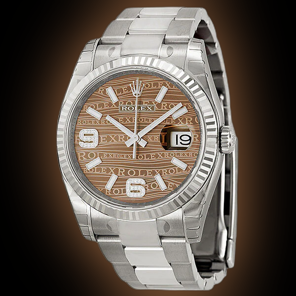 Rolex Datejust 36 116234 Bronze Wave Jubilee Dial, Stainless Steel