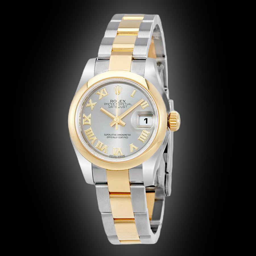 RAOING Silver925 Chain TYPE Ⅲ Silver 925 Rolex Lady-Datejust 26 179163 White Dial, Stainless Steel, 26.0 mm