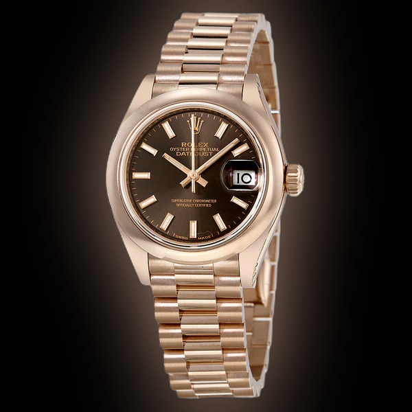 Rolex Lady-Datejust 28 279165 Pink Sundust Dial, 18k Everose Gold