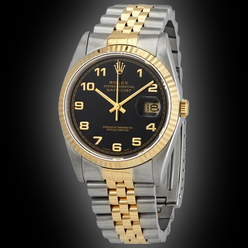 Rolex Datejust 36 16233 Black Dial, mm, Oyster Perpetual