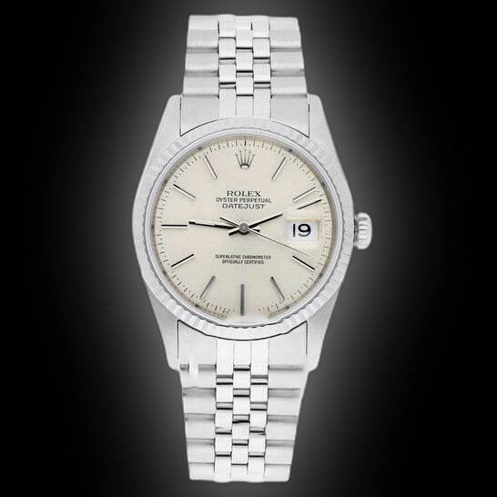 Rolex Datejust 16234 Silver-Tone Dial, Stainless Steel, 36.0 mm