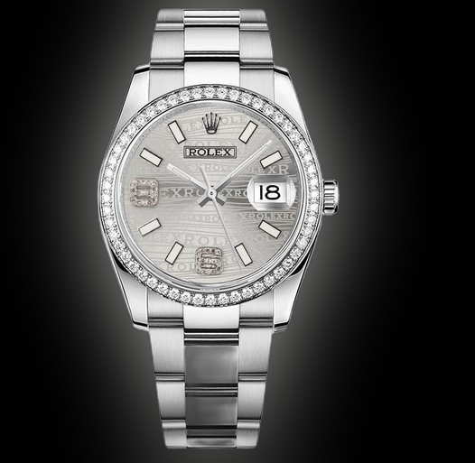 Rolex Datejust 36 116244 Silver Wave Dial, Stainless Steel, Oyster