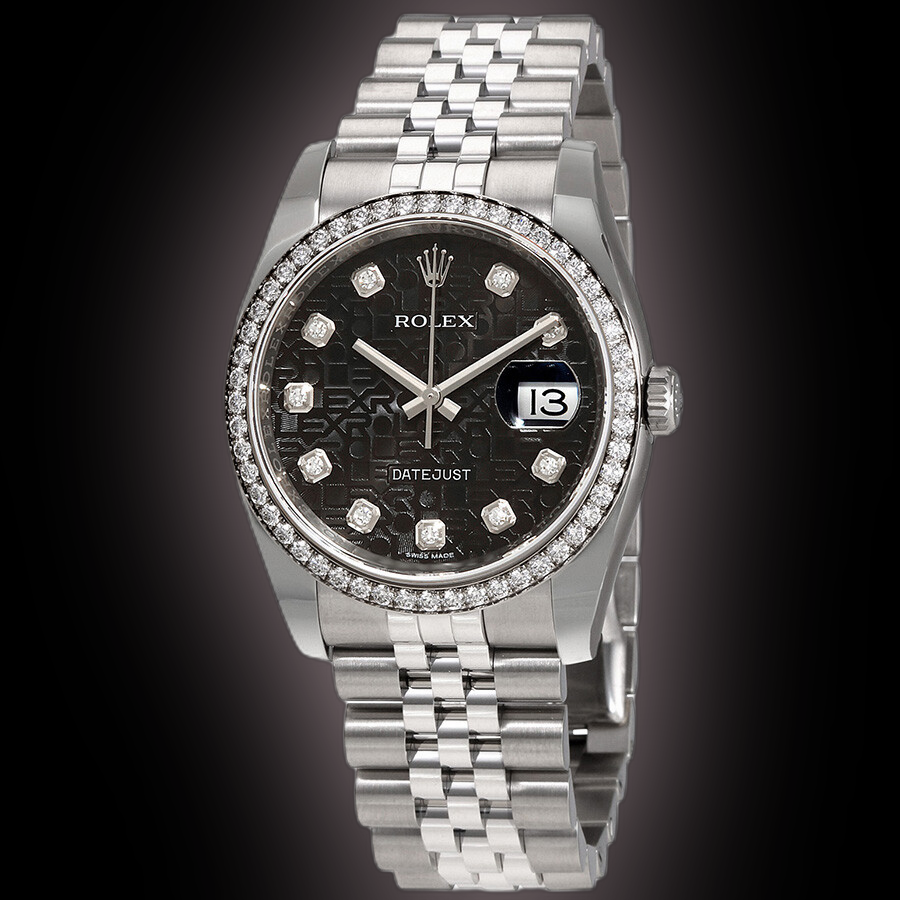 Rolex Datejust 36 116244 Black Dial, Stainless Steel, Oyster