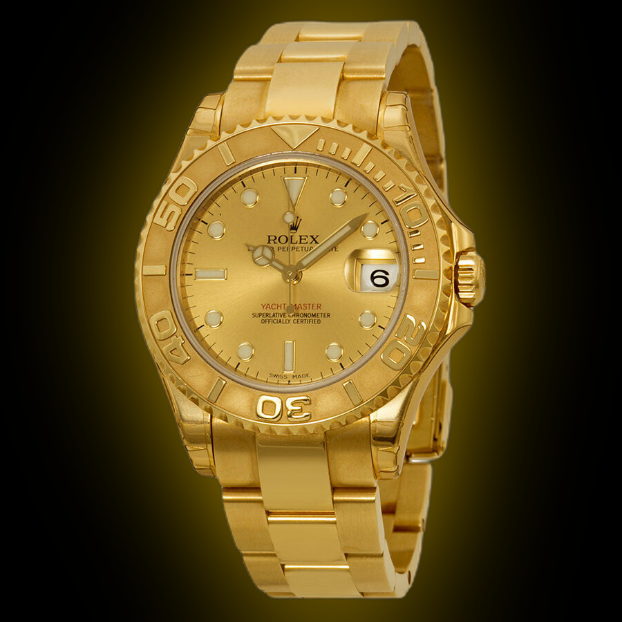 RARE ROLEX $25K 14K YELLOW GOLD LAIDES WATCH $25K ROLEX DATEJUST Ladies 18k Yellow Gold PRESIDENT Emerald  main image 4