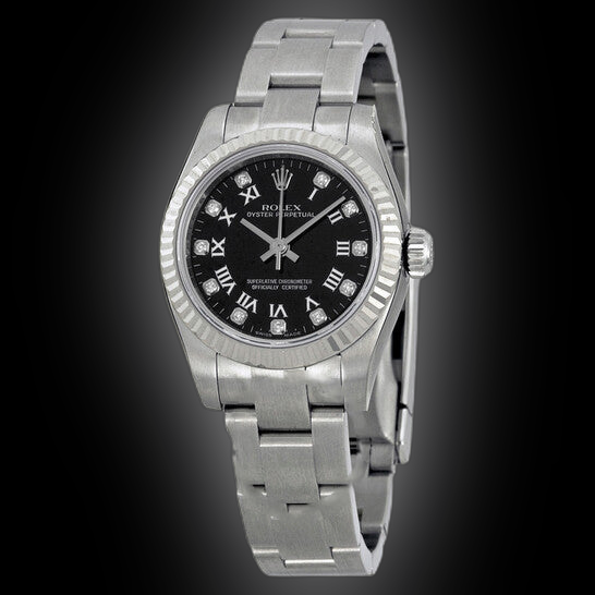 Rolex Oyster Perpetual 26 176234 Black Dial, Stainless Steel, 26.0