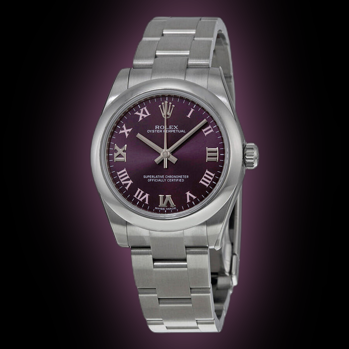 Rolex Oyster Perpetual 31 177200 Purple Dial, Stainless Steel