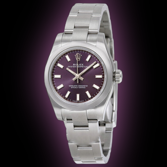 Rolex Oyster Perpetual 26 176200 Purple Dial, Stainless Steel,