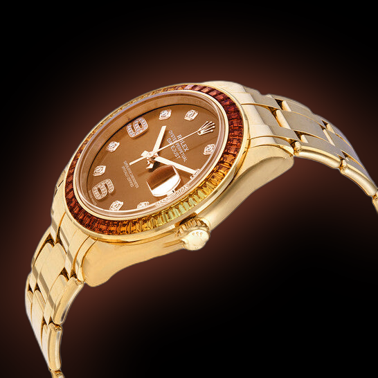 Rolex Pearlmaster 39 86348 Orange Dial, 18kt Yellow Gold, 39.0 mm