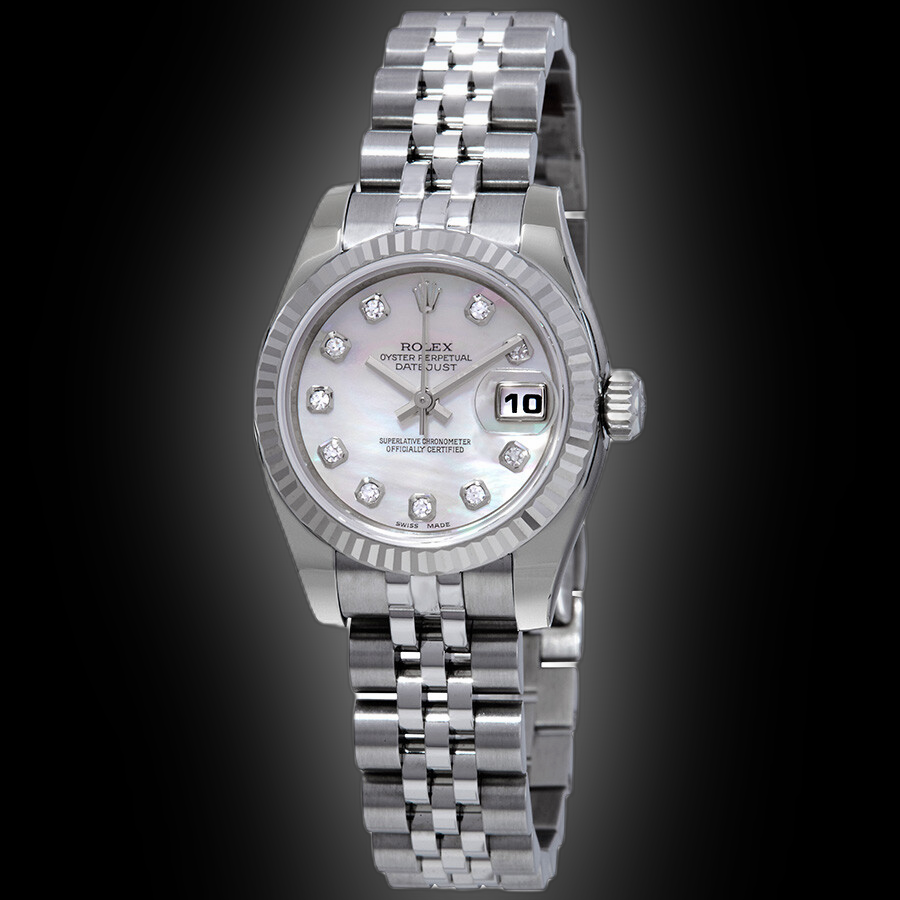 Rolex Lady-Datejust 26 179174 White Dial, Stainless Steel, mm