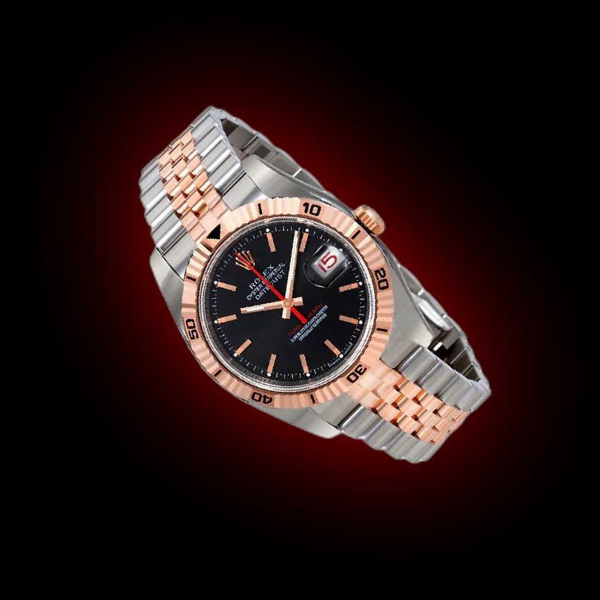 Rolex Datejust 116261 Black Dial, 18kt Pink Gold, 36.0 mm
