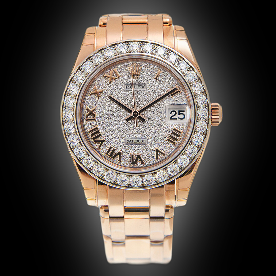Rolex Lady-Datejust 34 81285 White Mother of Pearl Diamond