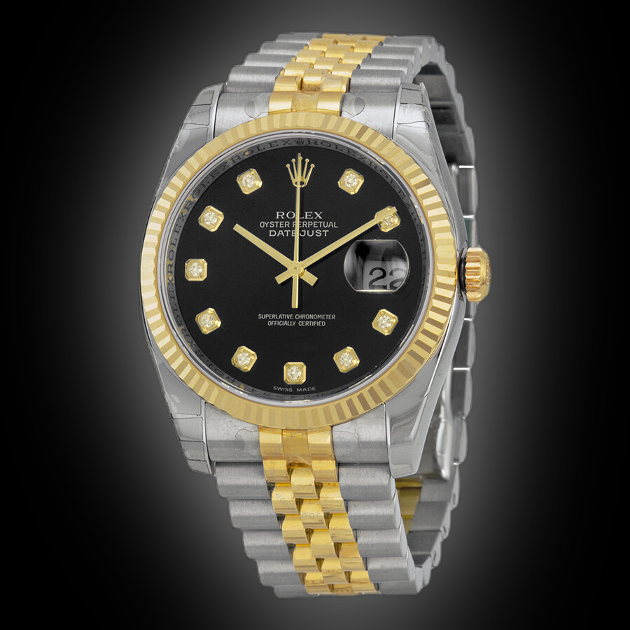 Explore Rolex Datejust Black Dial Watches | Coveted