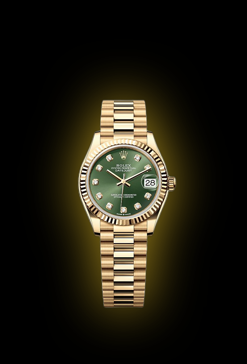 ローレル ゴールド Rolex Datejust 31 278278 Green Dial, Yellow Gold, 31.0 mm, Self