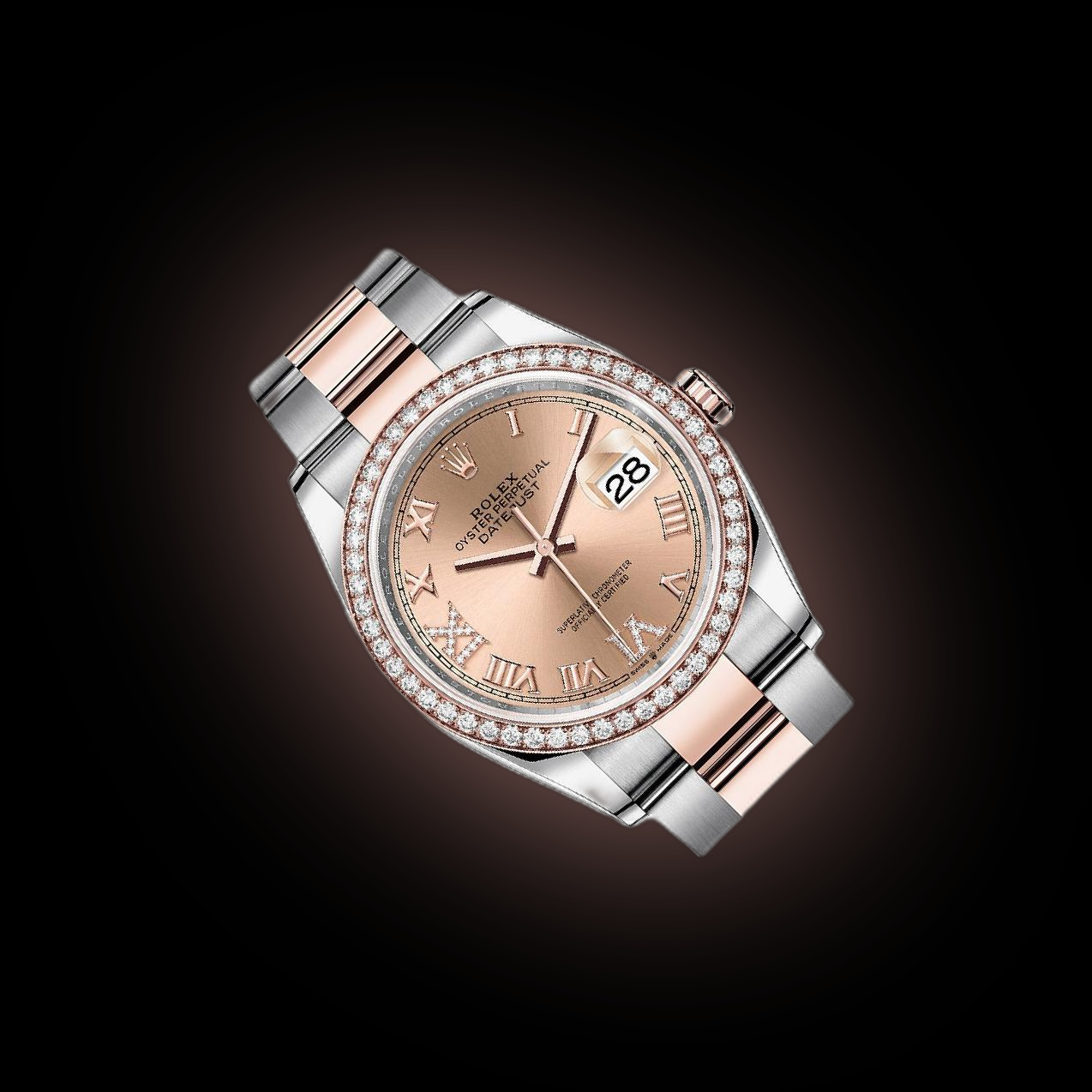ファイル Everose Gold Datejust 36 Damen Date Rose Gold Rolex Day Date Gold