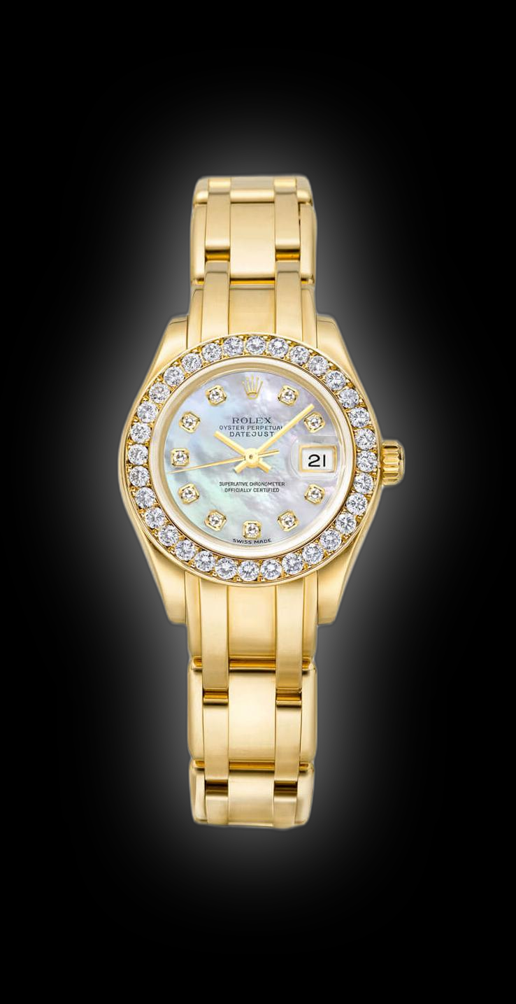 Rolex Pearlmaster 29 80298 White Mother of Pearl Diamond Dial