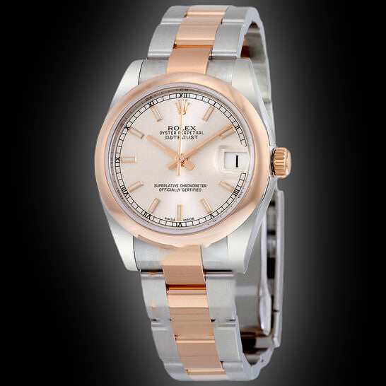 Rolex Lady-Datejust 31 178241 Pink Dial, 18kt Everose Gold,
