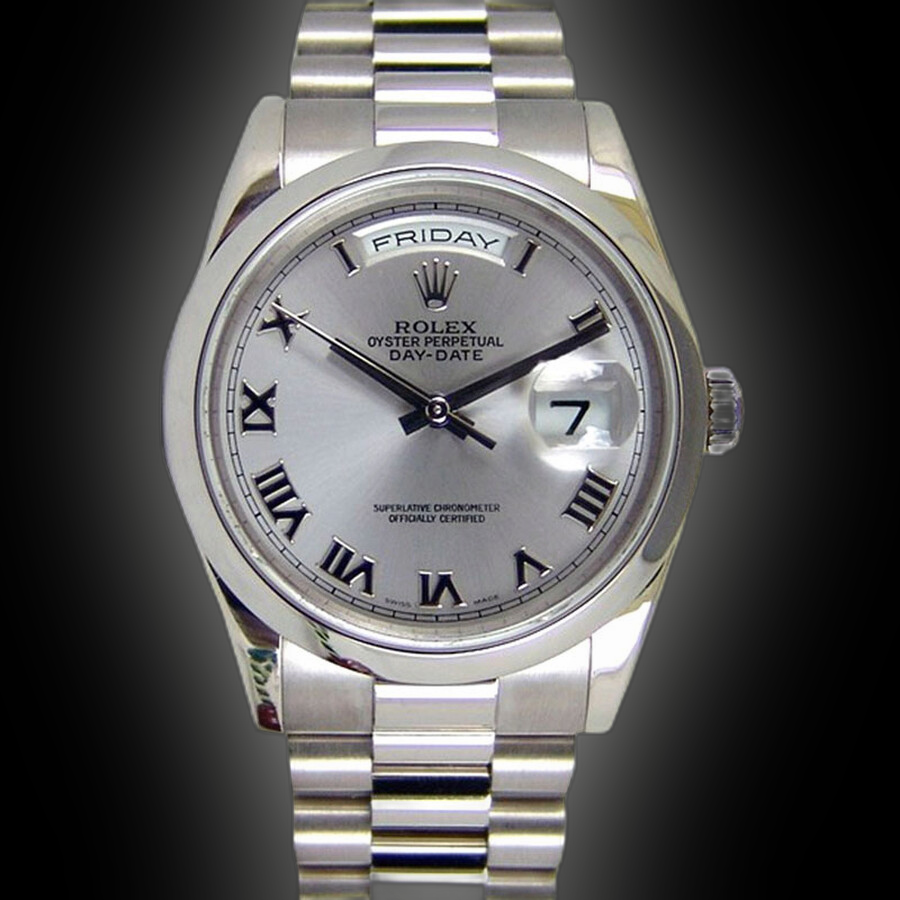 インディペンデントトラック　90年代 independent track 118209 Shop Rolex Day-Date 36 White Gold Silver Diamond Dial
