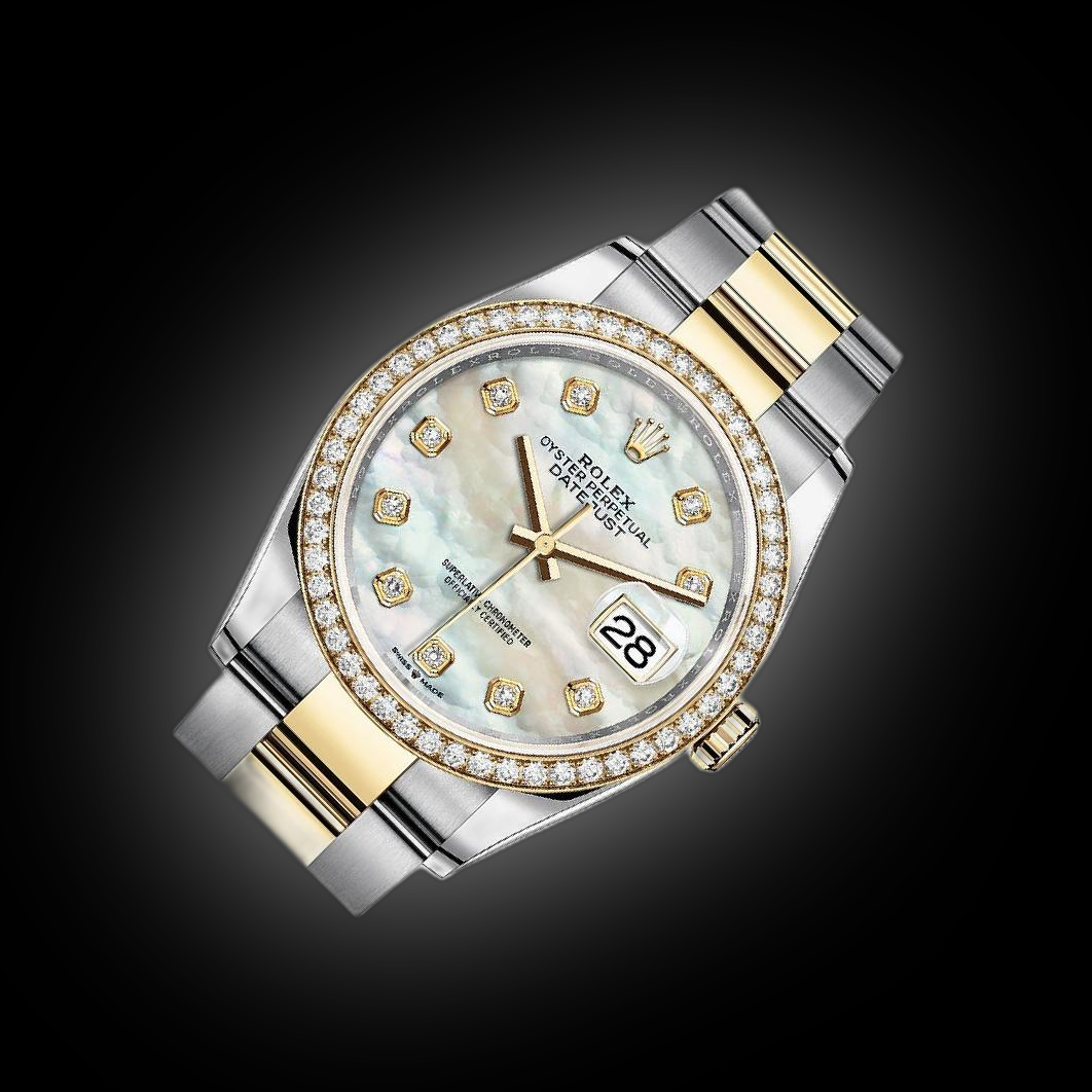 Rolex Datejust 36 126283 Mother of Pearl Dial, 18kt Yellow