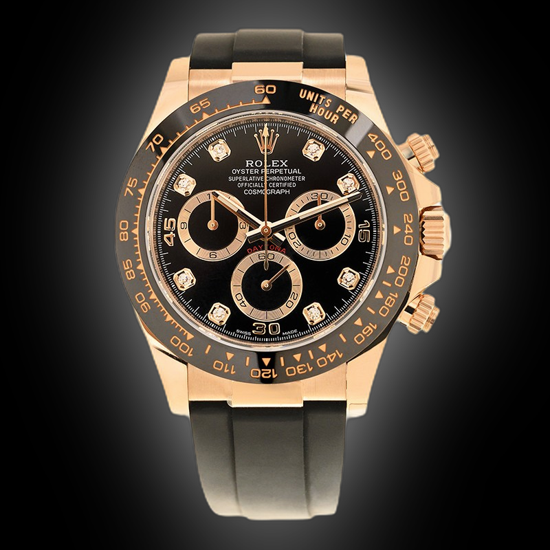 真人ページ ROLEX, DAYTONA REF. 116589SACI, A GOLD CHRONOGRAPH WITH BLUE