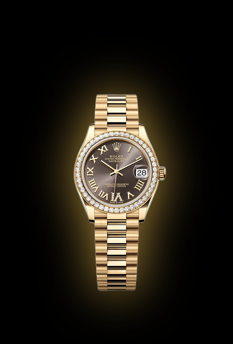 Rolex Datejust 31 278288 Dark Grey Dial, 18 kt Yellow Gold, 31.0 mm ...