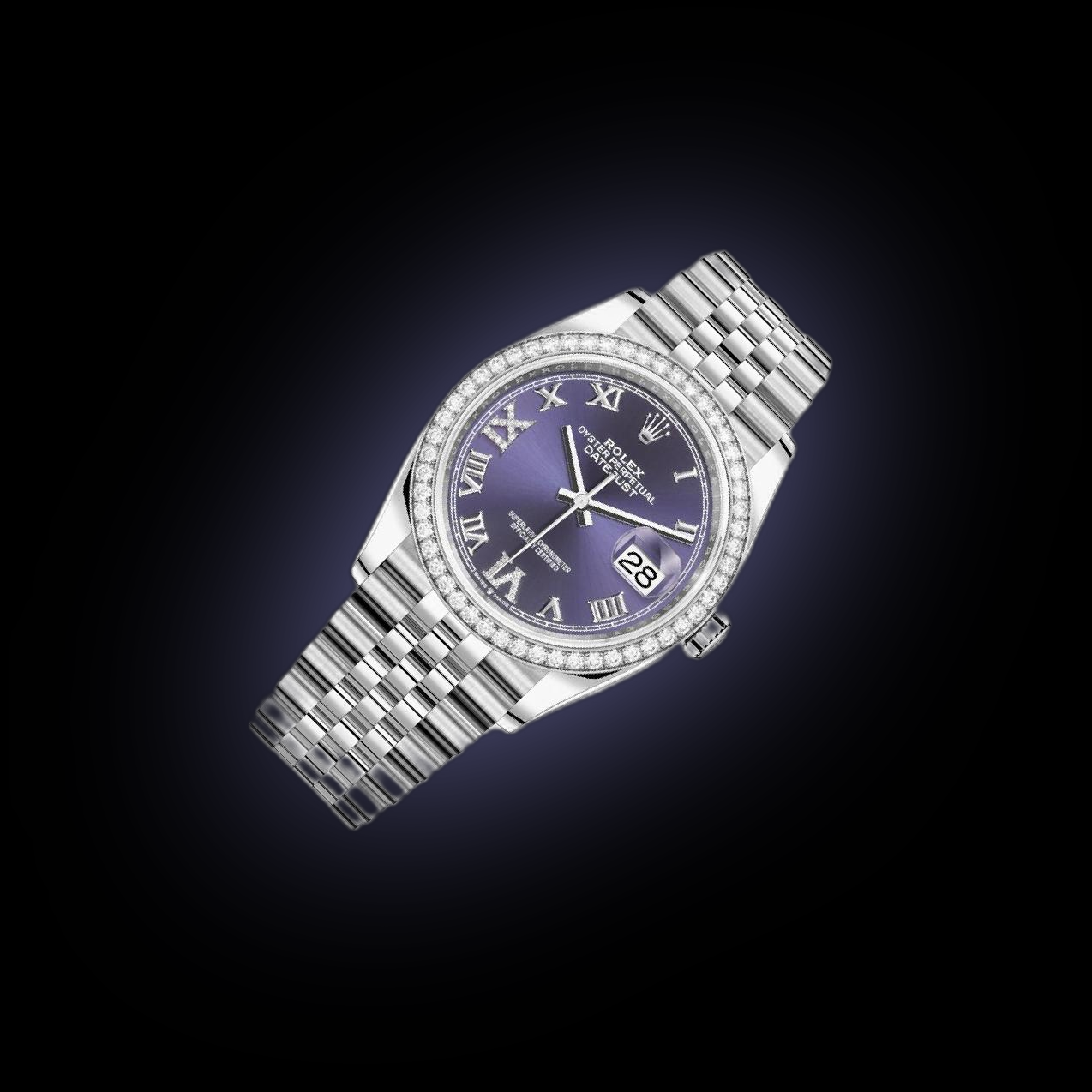 Rolex Datejust 36 126284 Aubergine Dial, Stainless Steel, 36.0 mm