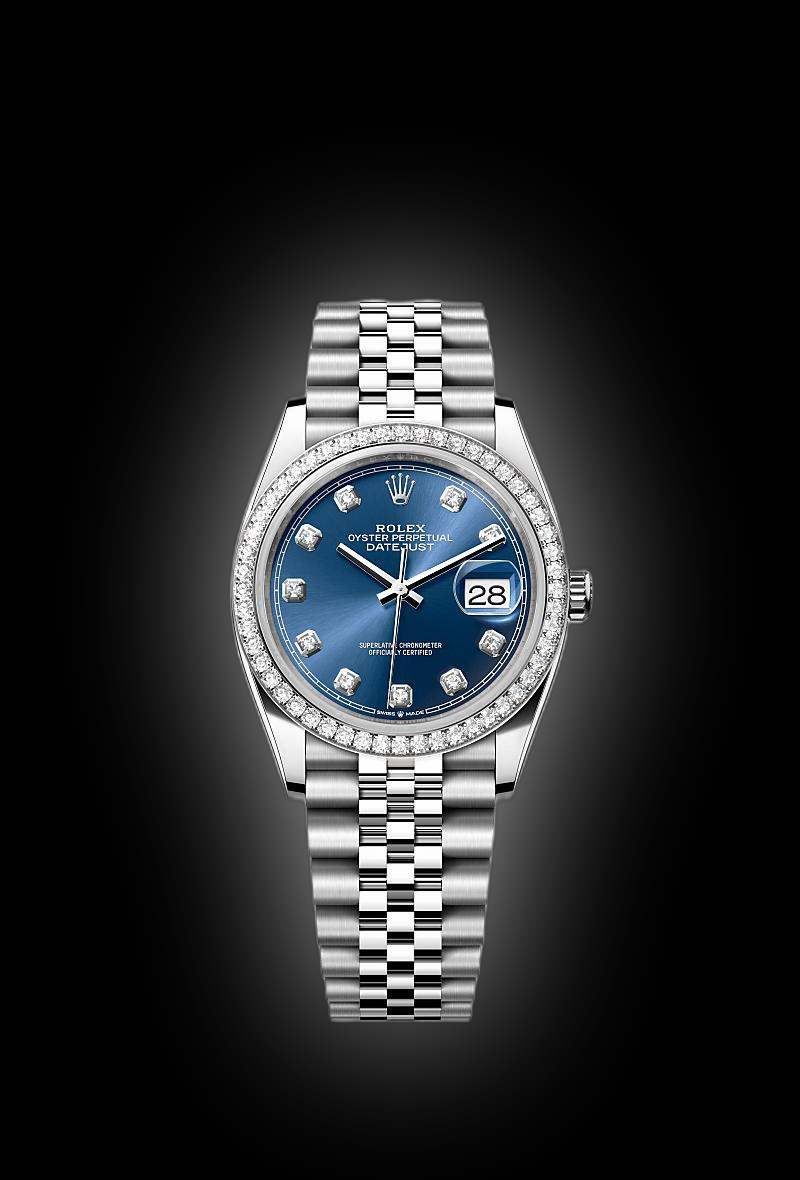 Rolex Datejust 36 126284 Aubergine Dial, Oystersteel and White