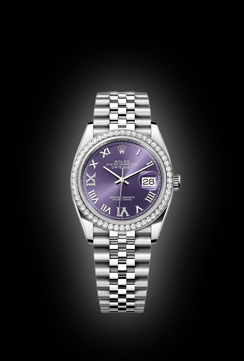 AUBERGE　award 44 Rolex Datejust 36 126284 Aubergine Dial, Oystersteel and White
