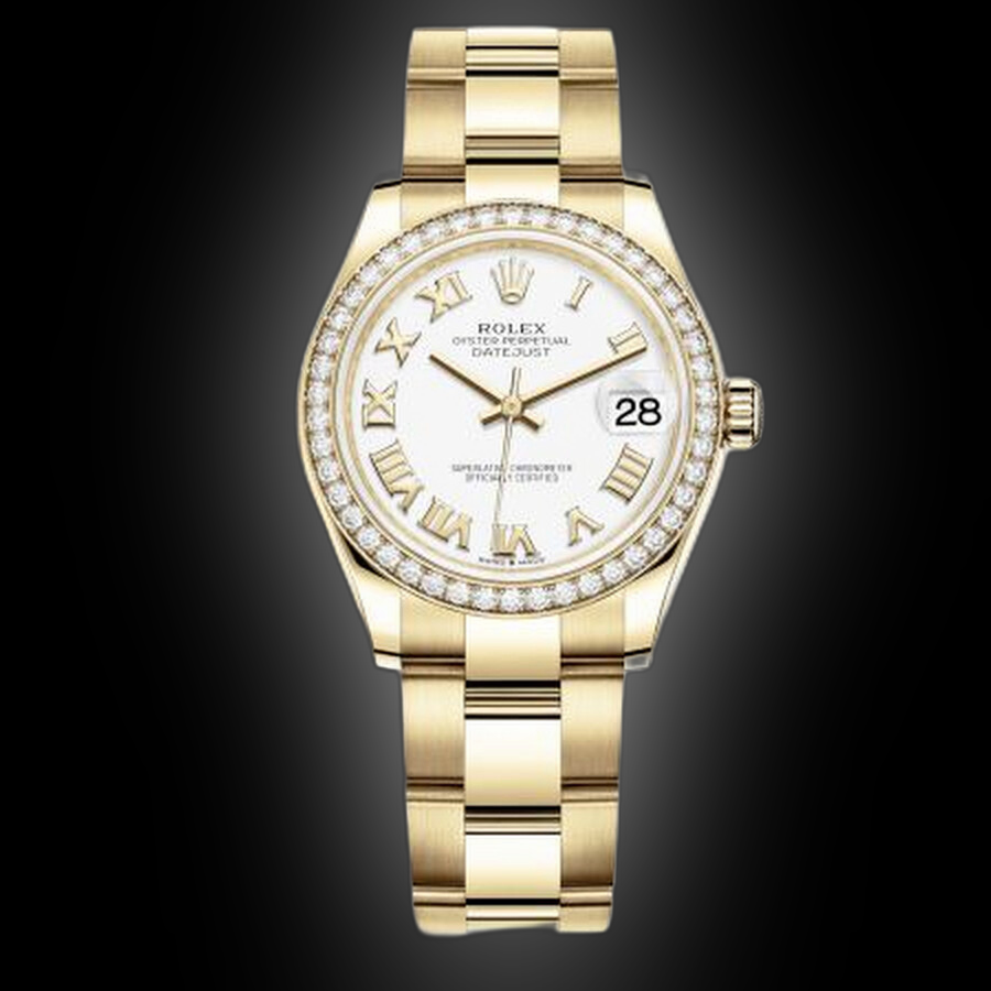 Rolex Datejust 31 278288 White Dial, 18kt Yellow Gold, 31.0 mm ...