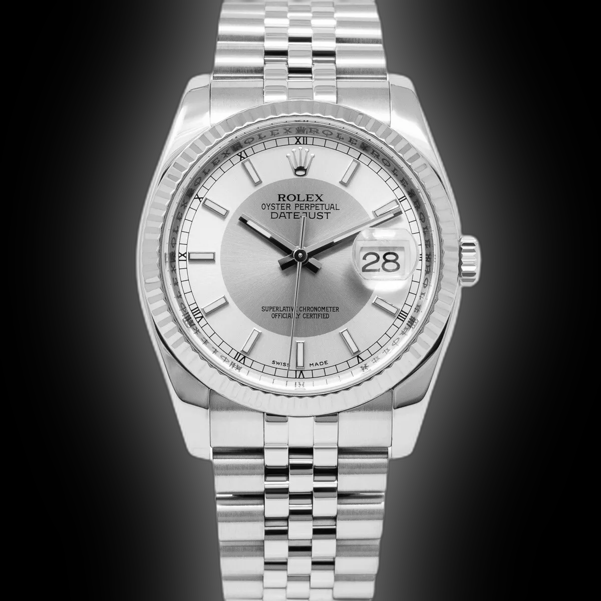 Rolex Datejust 36 116234 Silver Dial, Stainless Steel, Oyster Perpetual