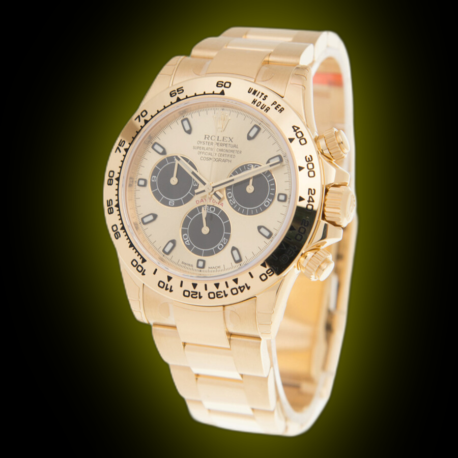 Rolex Cosmograph Daytona 116508 Black and Champagne Dial, 18kt