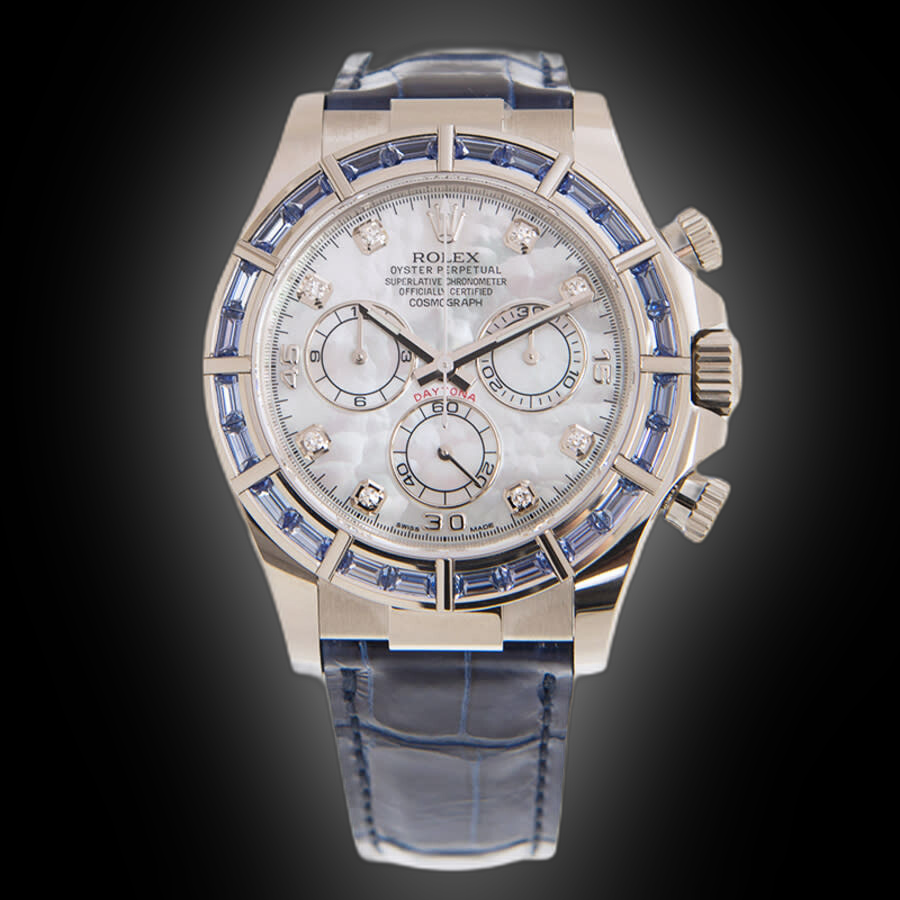 Rolex Cosmograph Daytona 116589 Mother of Pearl Dial, 18kt White