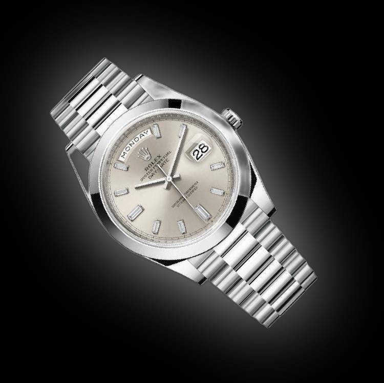 Rolex Day-Date 40 228206 Silver Dial, White Platinum, President
