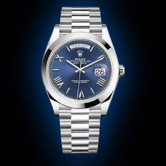 Rolex Day-Date 40 228206 Black Dial, Platinum, mm, Automatic