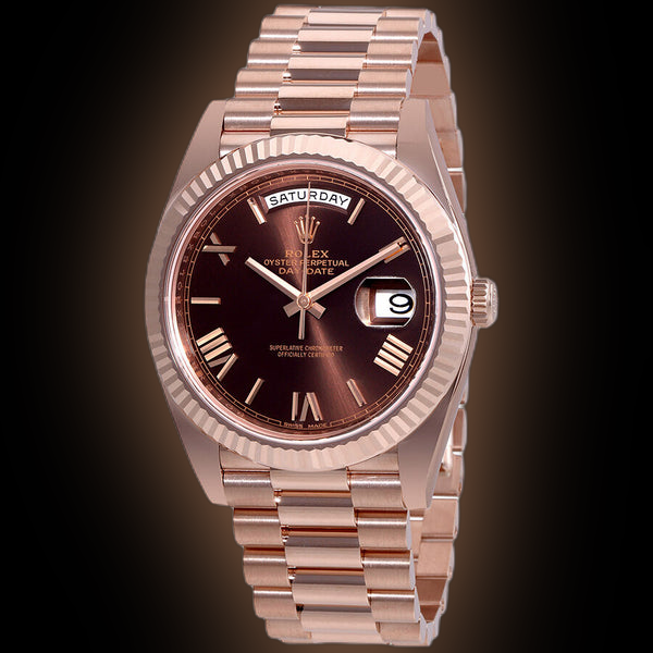 Rolex Day-Date 40 228235 Chocolate Dial, 18kt Everose Gold, President ...
