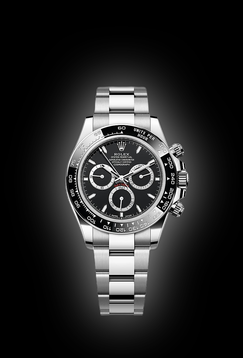 LORD ブラックメタル　blackl Rolex Cosmograph Daytona 40 126500 Black Dial, Oystersteel, 40.0