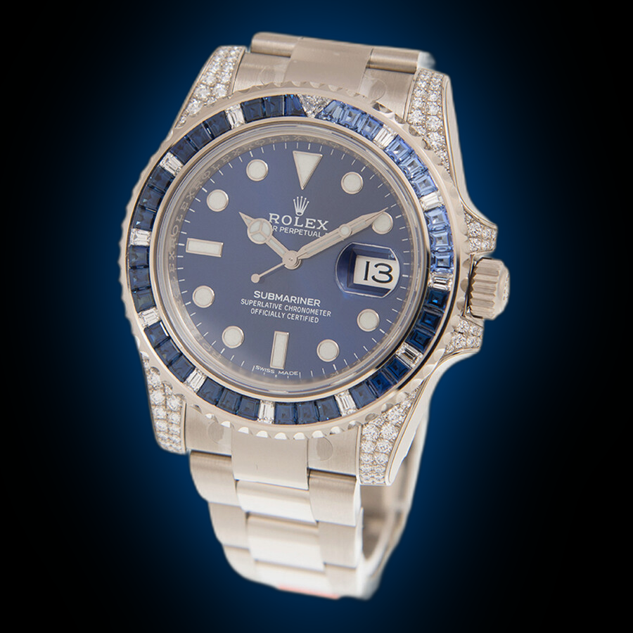 White Gold Platinum Submariner Rolex Rolex Submariner 116659 Blue