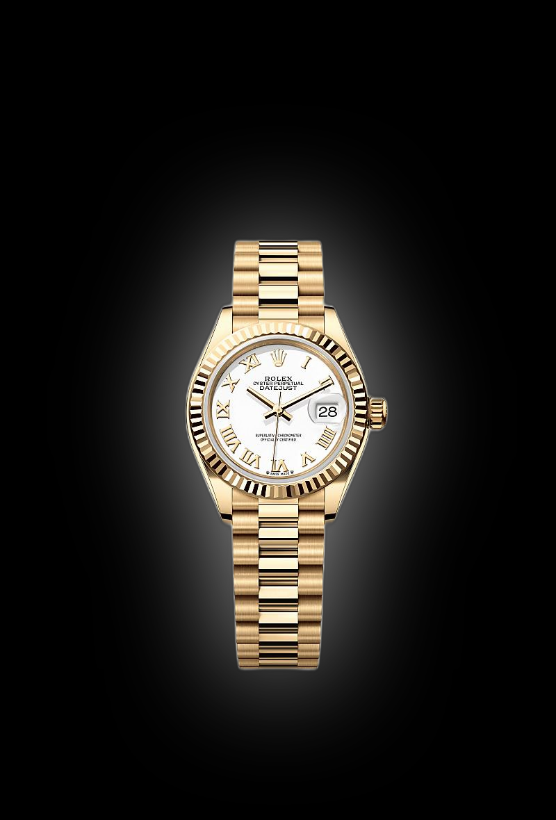 Rolex Lady-Datejust 28 279178 Champagne Dial, 18 kt Yellow Gold