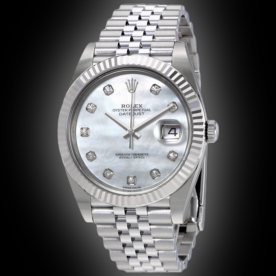 Rolex Datejust 126334 White Mother of Pearl Dial, mm, Oyster