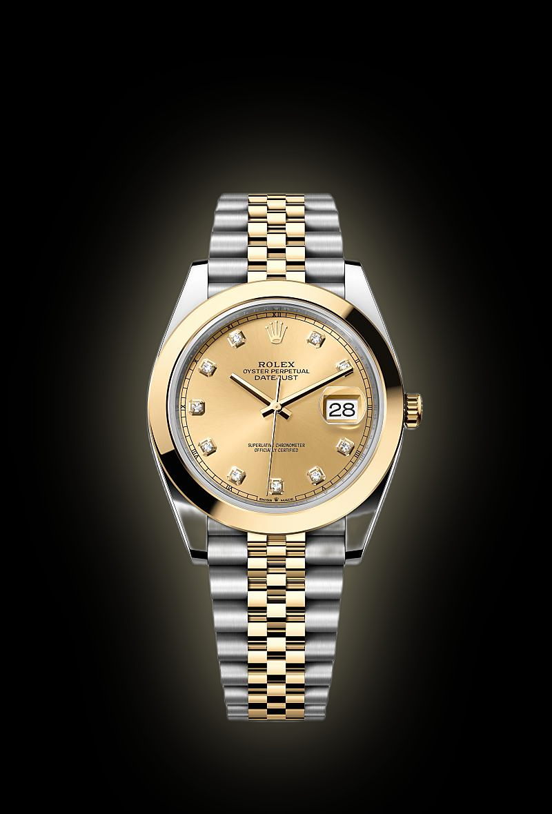 ●FRC Rolex Datejust 41 126303 Champagne Dial, Yellow Rolesor