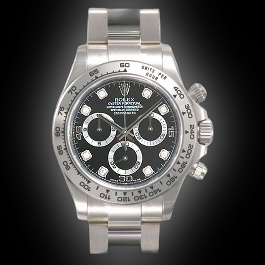 Rolex Cosmograph Daytona 116509 Black Dial, 18k White Gold