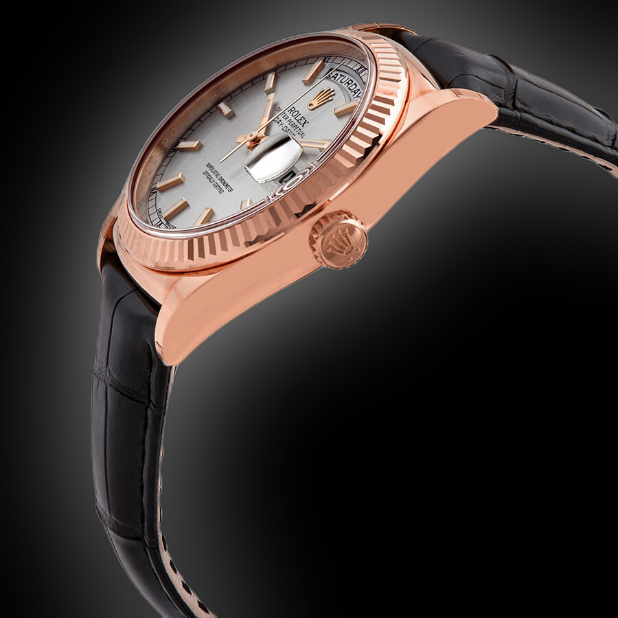 Rolex Day-Date 118135 Rhodium Dial, 18k Everose Gold, President