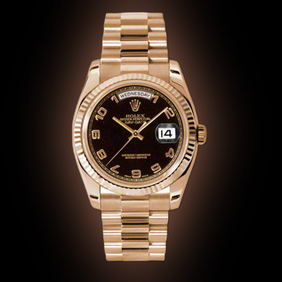 Rolex Day-Date 118235 White Dial, 18k Everose Gold, President