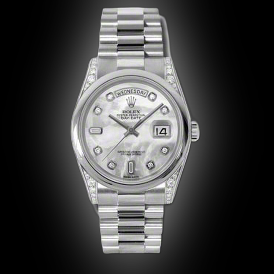 Rolex Day-Date 118296 Mother-Of-Pearl Dial, Platinum, President ...