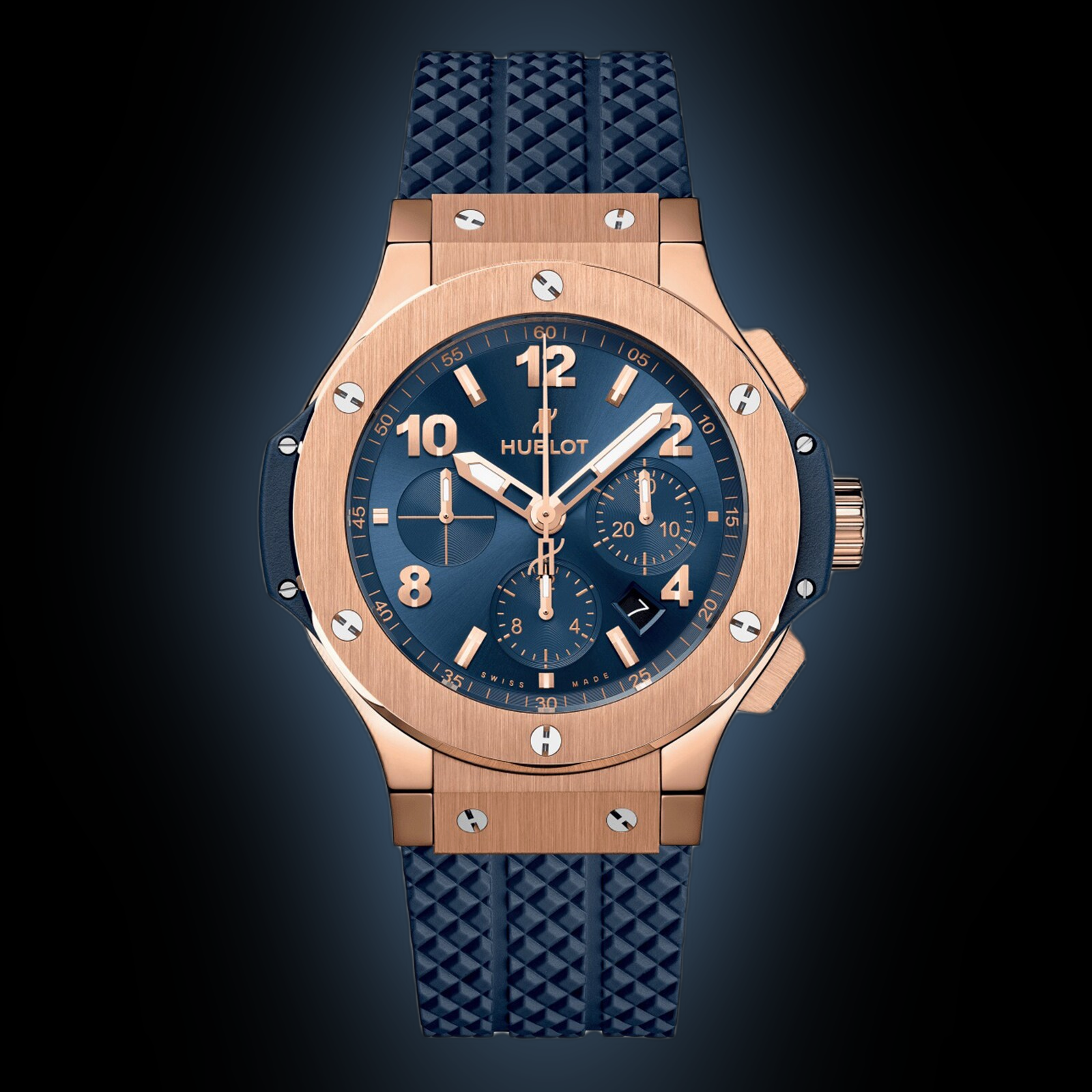 Hublot Big Bang One Click 465.OX Blue Dial, 18kt Rose Gold