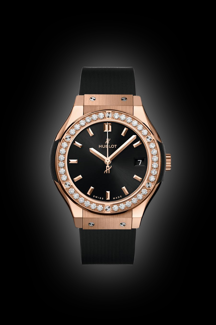 Hublot Classic Fusion 33 Green Dial, 18K King Gold, mm